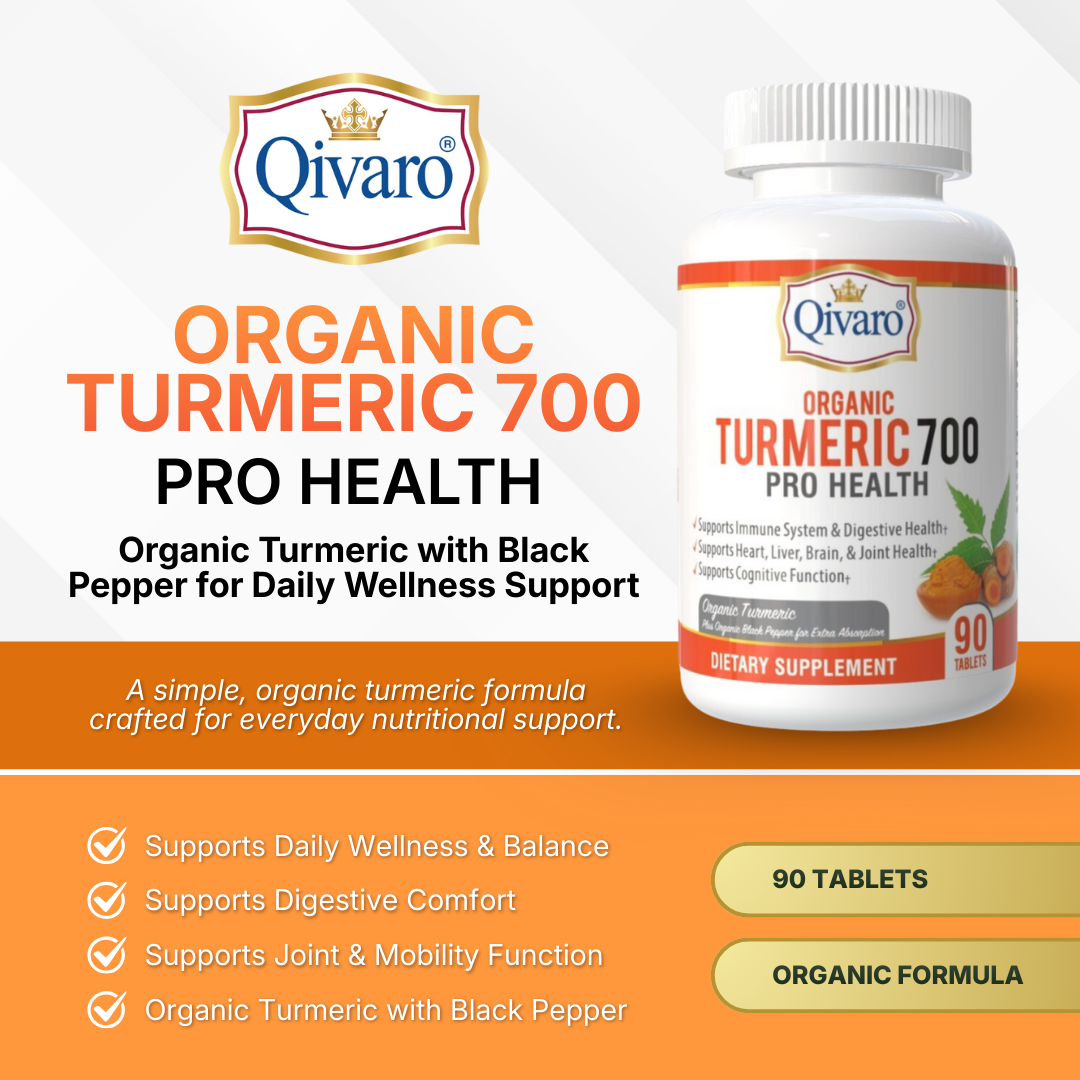 Organic Turmeric 700 Pro Health | 90 Tablets