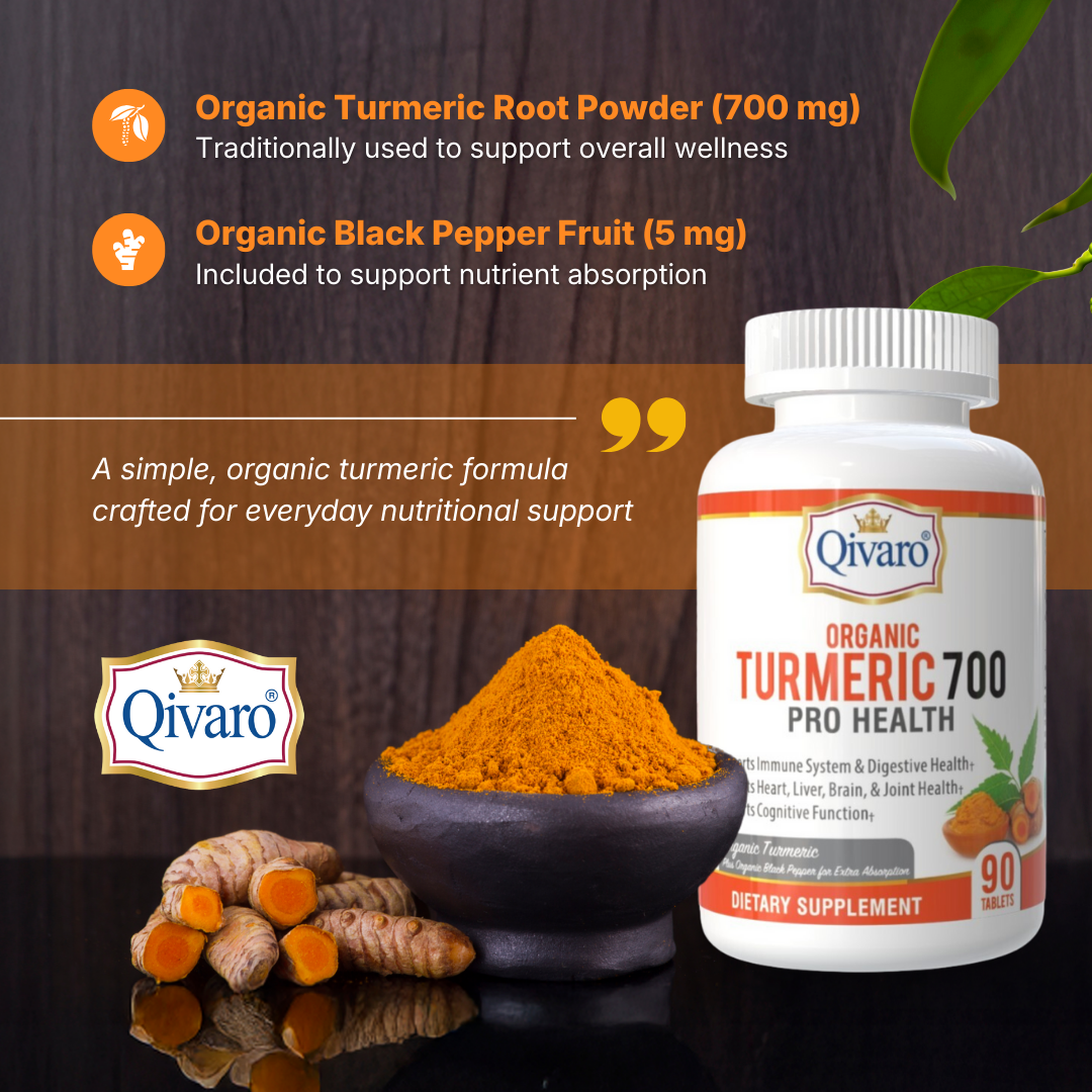Organic Turmeric 700 Pro Health | 90 Tablets