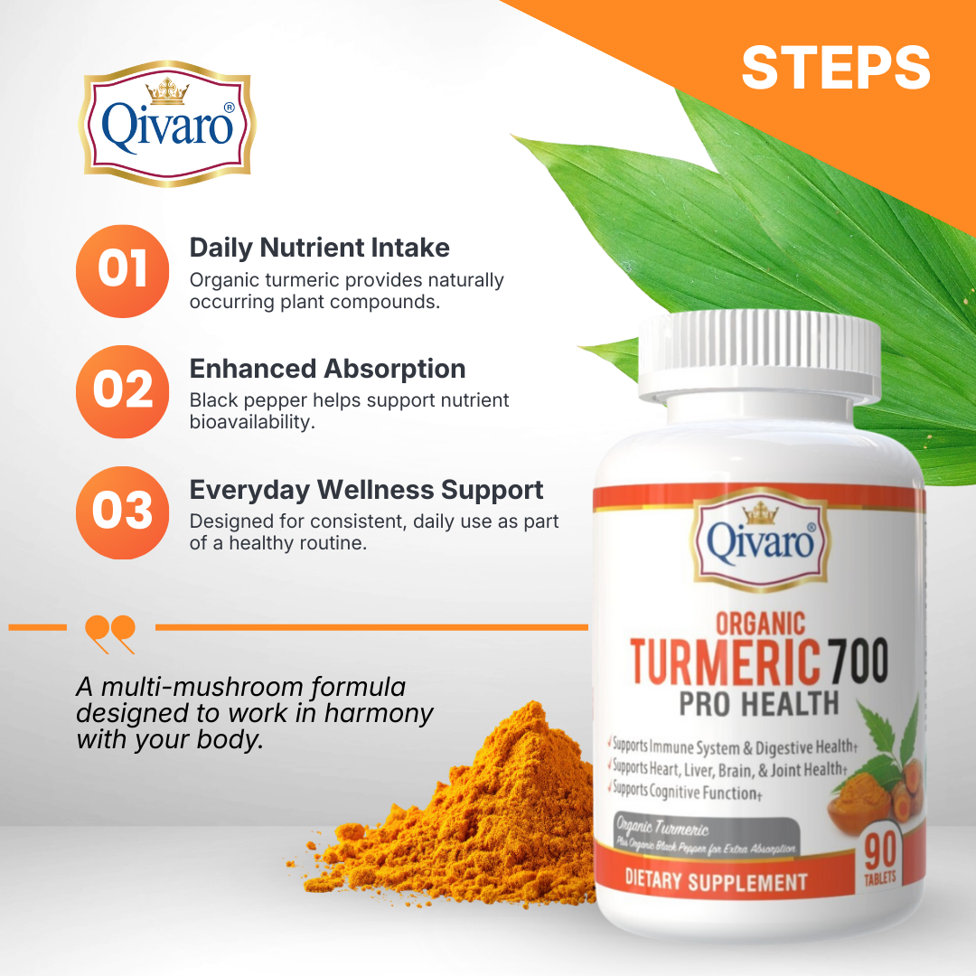 Organic Turmeric 700 Pro Health | 90 Tablets