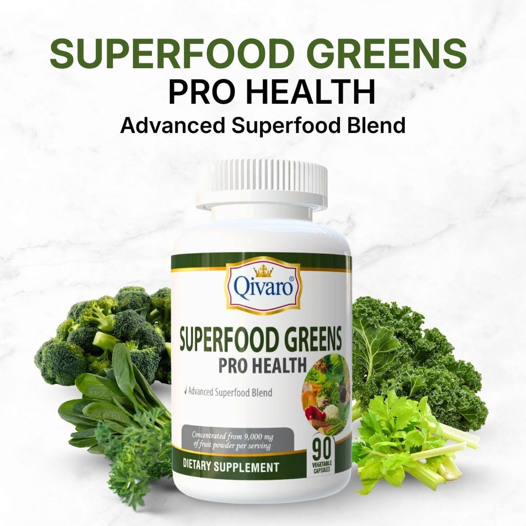 Superfood Greens Pro Health | 90 Veggie Capsules