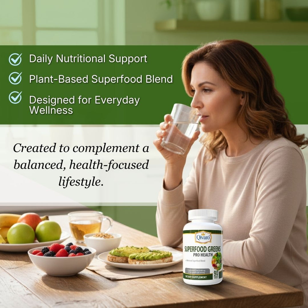 Superfood Greens Pro Health | 90 Veggie Capsules