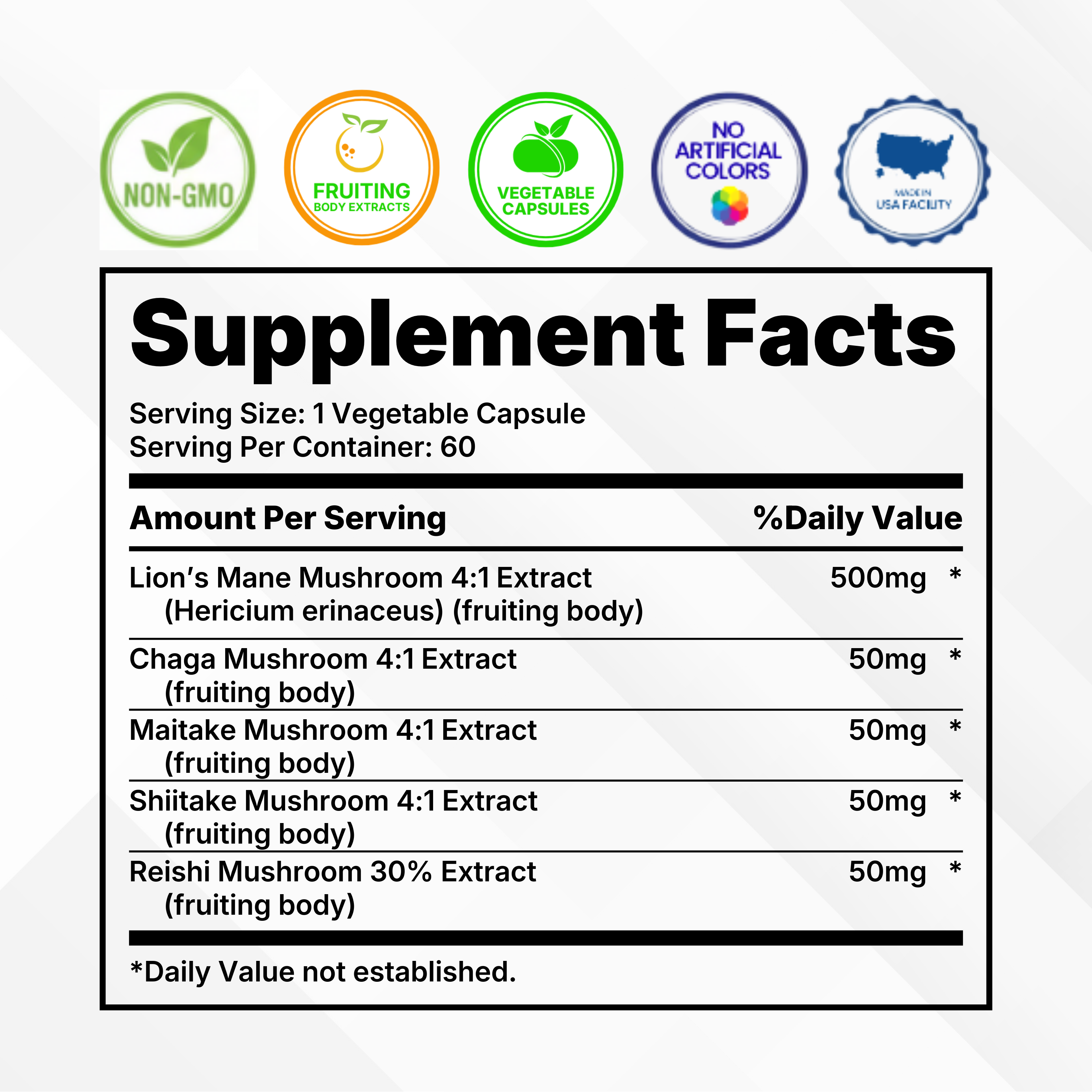 Lion's Mane Complex Pro Health | 60 Veggie Capsules