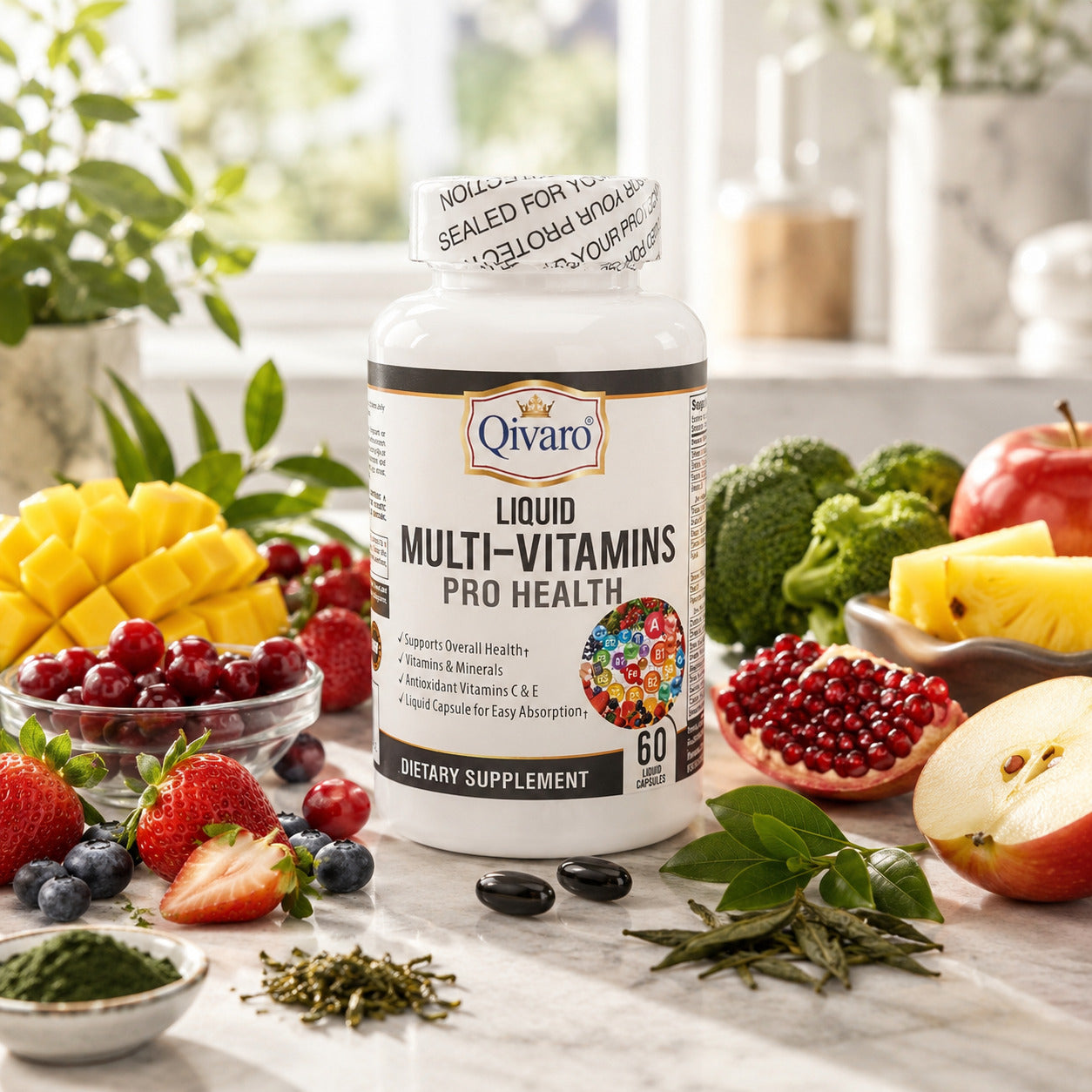 QVM06 | Liquid Multi-Vitamins Pro Health | 60 liquid capsules