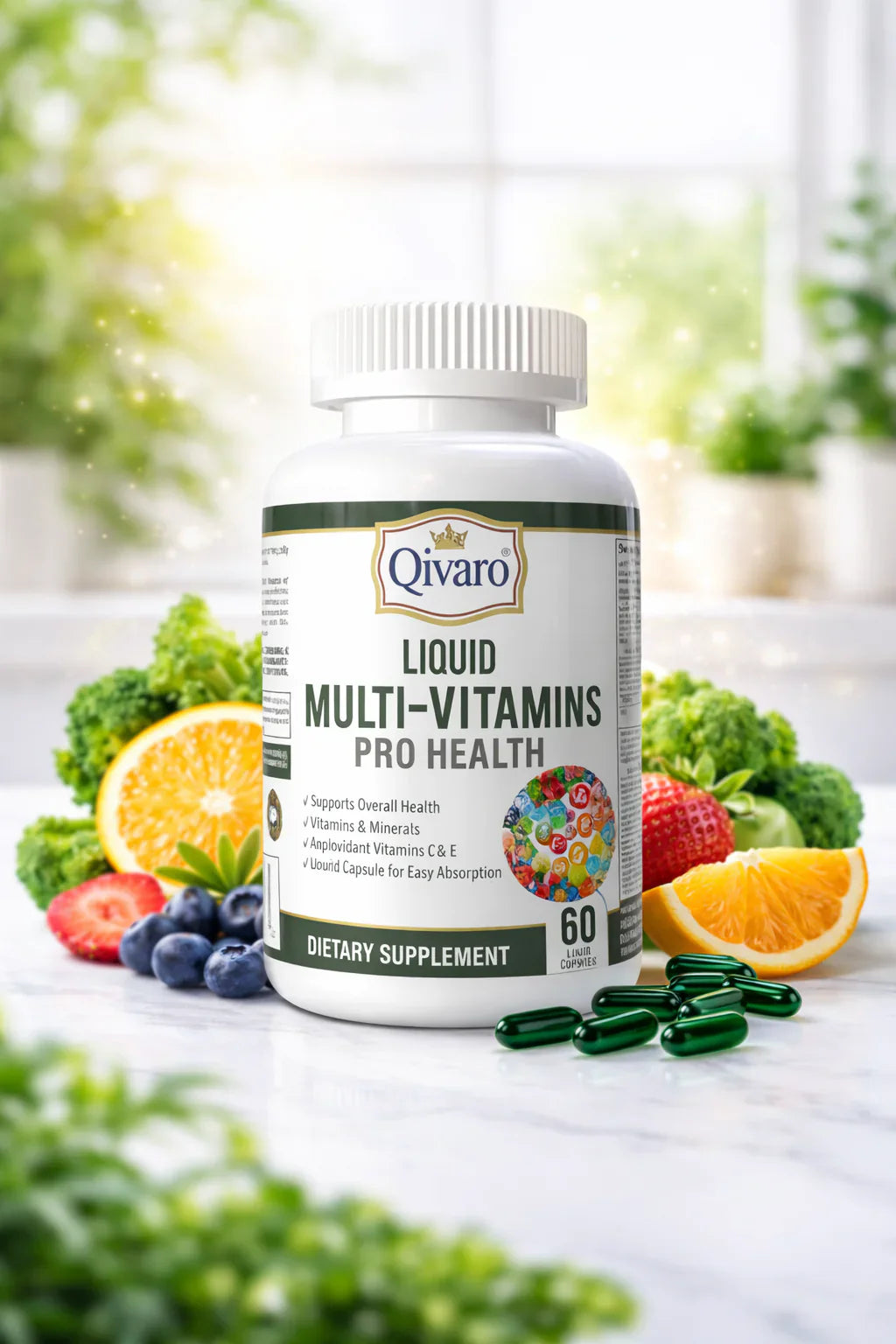Liquid Multi-Vitamins Pro Health | 60 Capsules