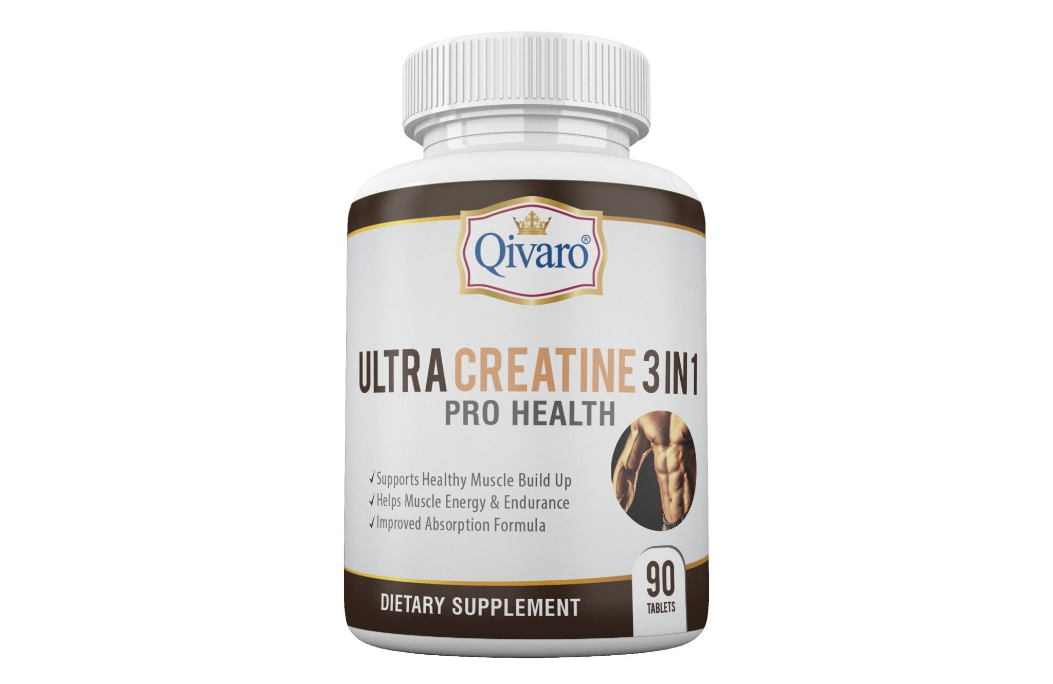 Ultra Creatine 3 IN 1 Pro Health 三合一超級肌酸增肌寶 (90 tabs) - Qivaro USA